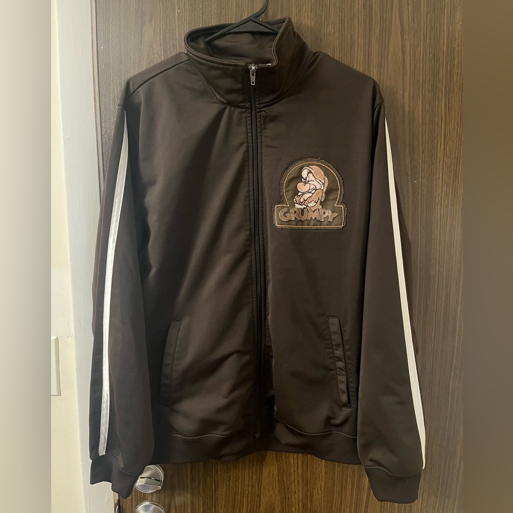 Vintage Disney 7 dwarfs Grumpy Track Jacket Medium Y2K/90’s